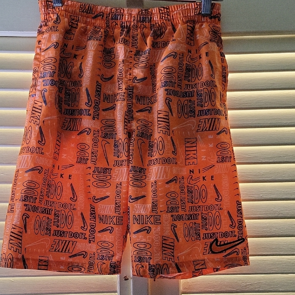 Nike Bold Orange Patterned Shorts